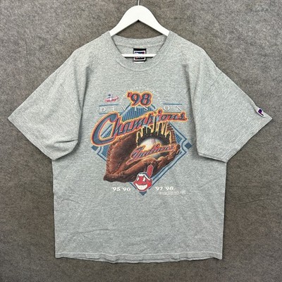 Vintage Cleveland Indians Shirt Extra Large XL Grau Pro Player Top MLB 1998 90s
