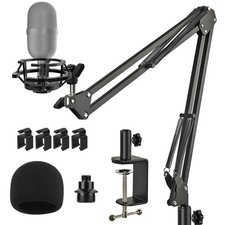 Razer Seiren Mini Boom Arm Mic Stand with Pop Filter, Shock