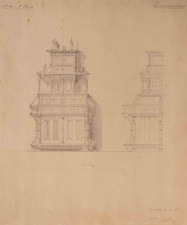 Schrank Historismus Entwurf