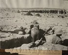 WW2, British 8th Army In Tunisa Looks At Captured Germans, Original Press Photo