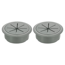 2 Pcs Desk Grommet, 1.97 Inch 50mm Desk Cable Hole Cover, Drak Gray