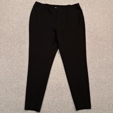 J. Jill Ponte Leggings Women's PL Petite Large Black Pull-On Pants Mid-Rise
