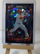 2021 Panini Prizm - Luis Garcia #57 Navy Blue Cracked Ice Prizm /25 (RC)