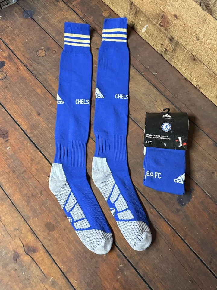 Calcetines Adidas Chelse FC, 2011/2012, rayas doradas, hombre XL sobre la rodilla Foto 2 de 4