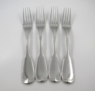 Kirk Stieff THOMAS JEFFERSON Monticello 4 Dinner Forks Stainless