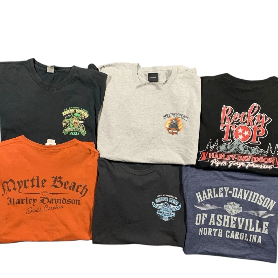 Paquete de camisetas Harley Davidson motocicletas/motociclistas (12 camisetas) Foto 2 de 4