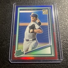 Thatcher Hurd Red and Blue foil holo 2025 Donruss Rated Prospect Brewers