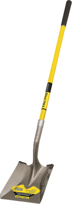 Truper 31199 Tru Pro 48-Inch Square Point Shovel, Fiberglass Handle, 10-Inch Gri