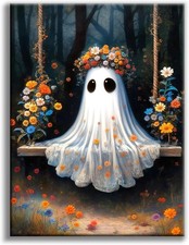 Halloween Ghost Diamond Painting Kit, DIY Art Craft for Adults Beginners