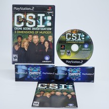 CSI 3 Dimensions of Murder PS2 CIB W/ Manual - Tested - PlayStation 2