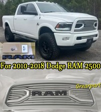 White Grille For 2010-2018 Dodge Ram 2500 Front Bumper Hood Grill Mesh Wletters White Grille For 2010-2018 Dodge Ram 2500 Front Bumper Hood Grill Mesh Wletters