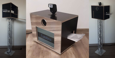 Komplette FOTOBOX / PHOTOBOOTH mit Fotodrucker (Canon Selphy) und Gewährleistung
