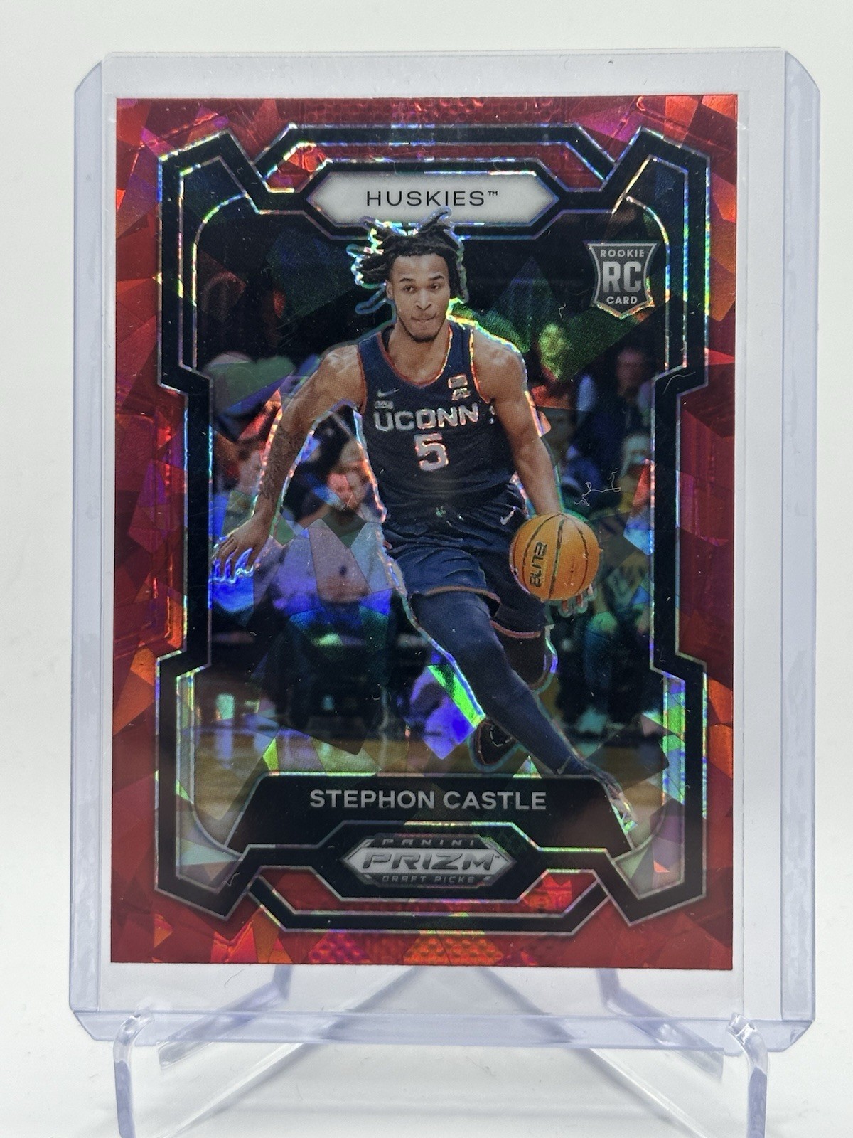 2024 Panini Prizm Draft Picks - Stephon Castle #17 Red Ice Prizm (RC)