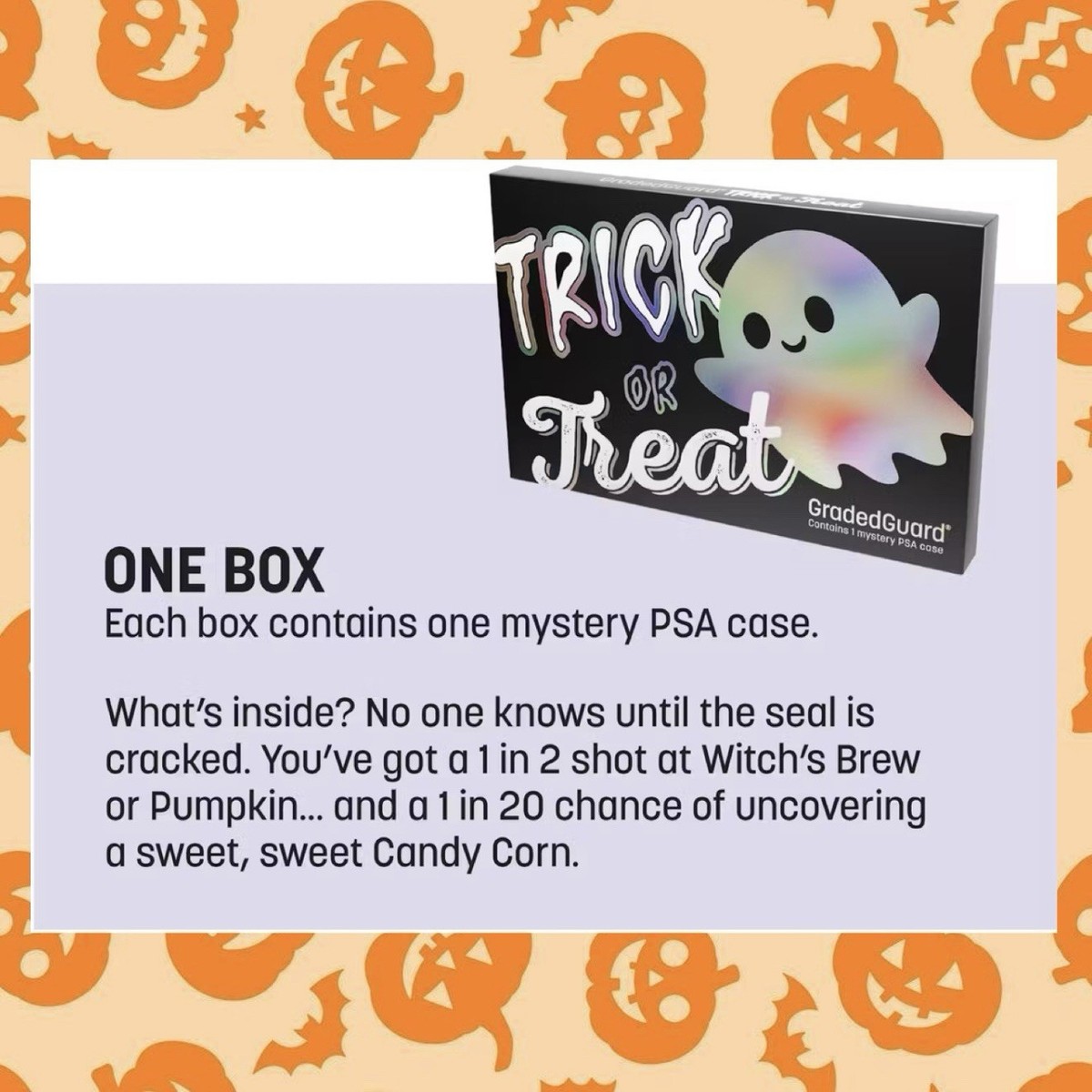 Graded Guard Trick or Treat for PSA Slab[Sealed Display of 10