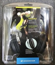 Sennheiser HD 202 Stereo Headphones Powerful Bass -New, Sealed FREE SHIPPING 
