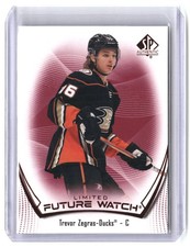 Trevor Zegras 2021-22 SP Authentic Limited Red