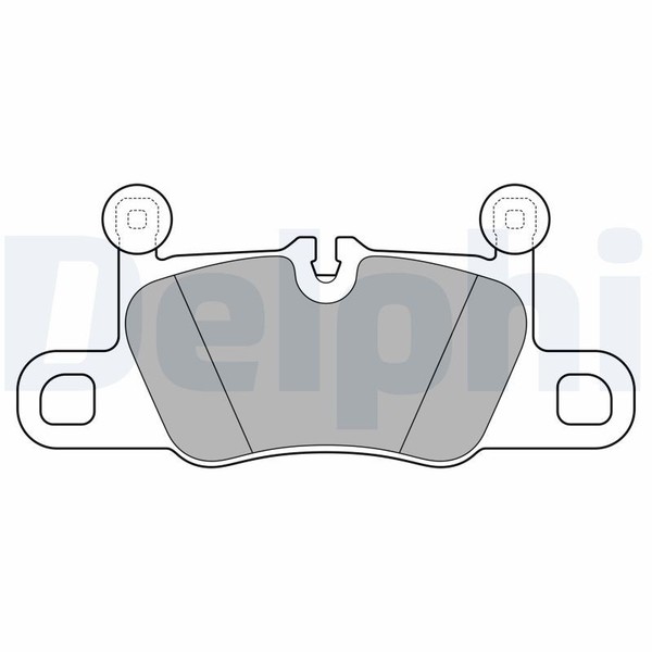 LP3614 Delphi Bremsbelagsatz, Scheibenbremse FüR Porsche-image