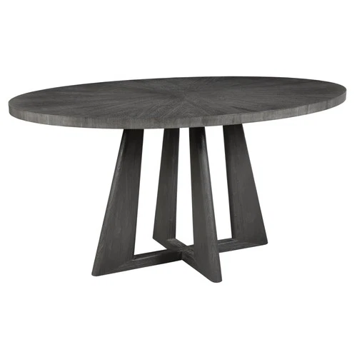 Uttermost 24279 Pulsar 60" Diameter Acacia Wood Dining Table - Grey - Picture 3 of 4