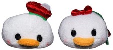 Disney Mini Tsum Tsum Christmas Holiday Plush Toys 3.5  Donald Duck Daisy NWT