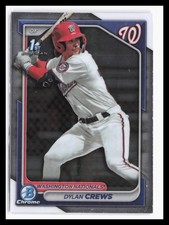 2024 Bowman Chrome Prospects #BCP-23 Dylan Crews Washington Nationals RC 1st 1