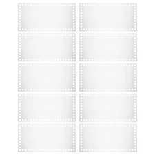  10pcs Acrylic Crochet Bag Bottoms Base 2mm Rectangle Purse Shaper Clear Weaving