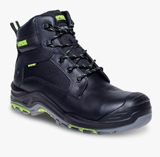 Apache Dakota Work Safety Boots UK 10 Steel Toe Waterproof Black New In Box