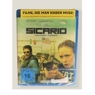 STUDIOCANAL Sicario Blu-ray Emily Blunt Benicio del Toro FSK 16 Thriller 1080p