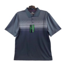 Cinch Polo Shirt Arenaflex Gray Mens Sz M Golf Western Ranch Chore NWT