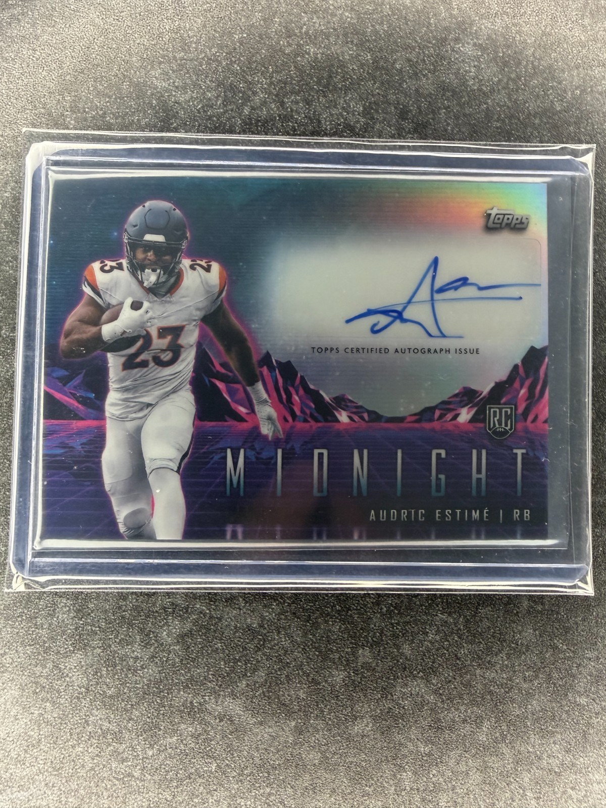 2024 Topps Midnight - Rookie Horizon Signatures Audric Estime #RHS-AE (AU, RC)