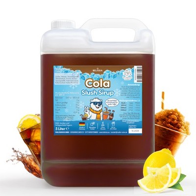 Belissia Slush Eis Sirup 5L Konzentrat - Cola - für Slush-Eis & Wasserei