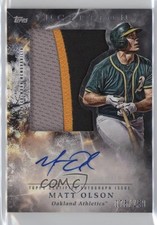 2018 Topps Inception 75/150 Matt Olson #IAJ-MO Jumbo Patch Auto 1cc7