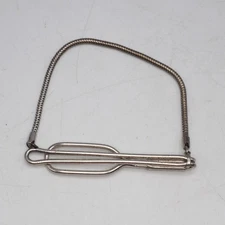 Signed FCC for Forstner Chain Corp. and Marked Sterling Silver Tie Bar 