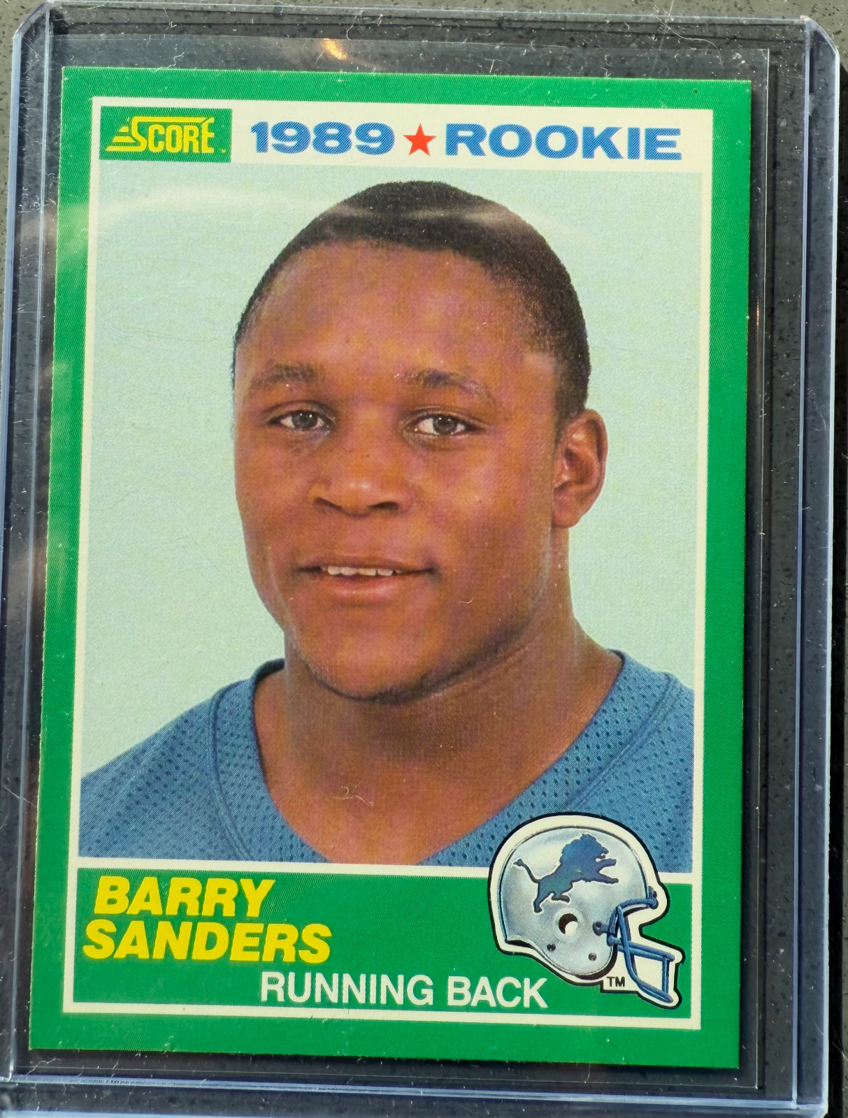 Barry Sanders 1989 Score Rookie Card #257 
