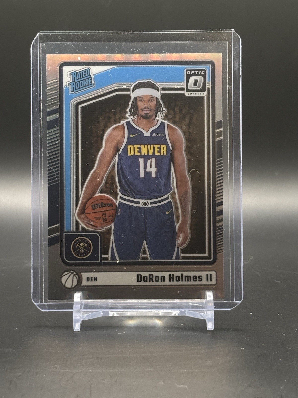 2024-25 Optic Basketball Rated Rookie Daron Holmes ii Silver Prizm Holo #262