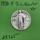 1930-P Standing Liberty Quarter 25c Vg Very Good US Coin