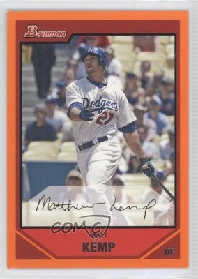 2007 Bowman Orange 19/250 Matt Kemp #160 0w7