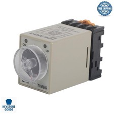 AC 110V Timer Relay with 0-10 Sec Delay, DIN Rail Mount, 5A