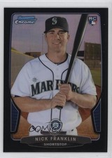 2013 Bowman Chrome Black Refractor 10/15 Nick Franklin #140 0s3