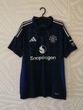 Manchester United 2024 - 2025 away football shirt jersey Adidas size L 