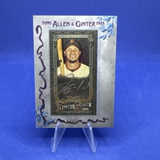2025 Topps Allen & Ginter X Thairo Estrada /50 Mini Silver Framed Auto - Giants