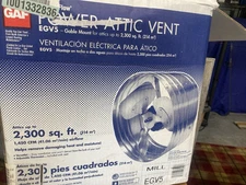 Master Flow Power Attic Vent EGV5 Gable Mount 2300 sq ft