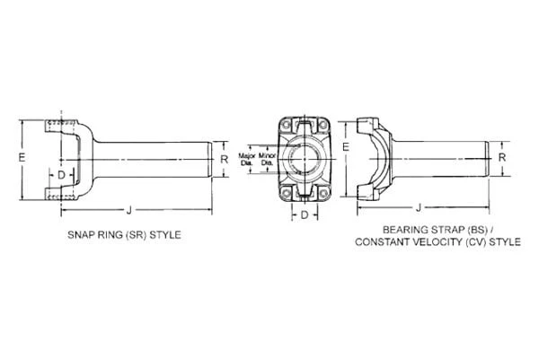 For Dodge Ram 2500 1995 Spicer 3-3-7141X Slip Yoke — 第 3/3 张图片