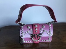 PINKO Pocket Love Bag One Simply Borsetta da Donna - Rosa