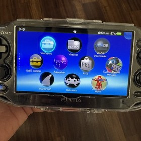 PS Vita 1001 Black Wi-Fi Handheld Console w/8GB vita memory & SD2VITAPRO 128gb