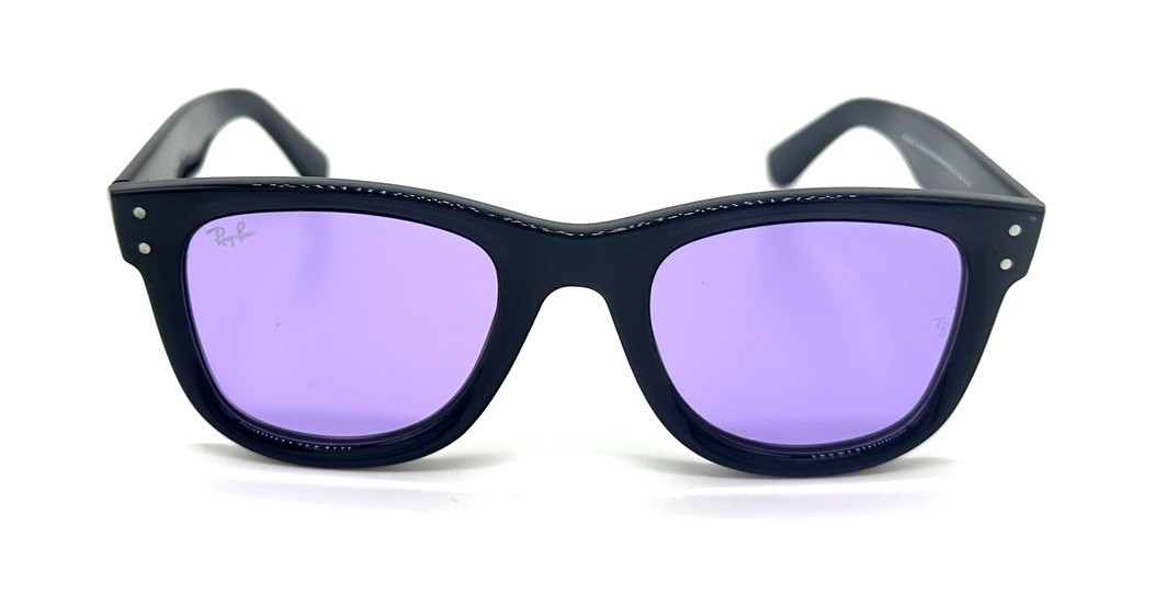 Ray Ban Sunglasses Wayfarer Boyfriend Reverse Black /VIOLET  display picture 3
