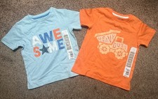 Sz 24 mos Short Sleeve Tshirts. Lot Of 2. New With Tags.