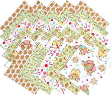 GINGERBREAD KISSES from Riley Blake Designs - 30 6.5" fabric squares set