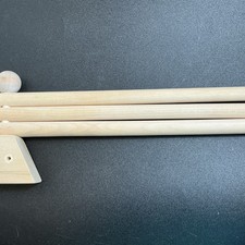Wooden Towel Rack Kitchen Wall Mount Swing Out