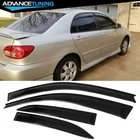 Fits 03-08 Toyota Corolla Sedan Acrylic Window Visors Rain Sun Guard 4Pc