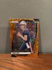 2024 Panini Prizm Drake Maye Orange Disco Prizm Rookie Card #329 Patriots RC